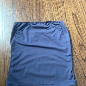 Women's Navy and Blue Crop-top